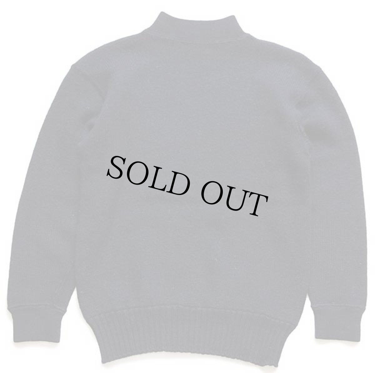 画像2: 60s 米軍 U.S.NAVY ハイネック ウールニット ゴブセーター 濃紺 (2)