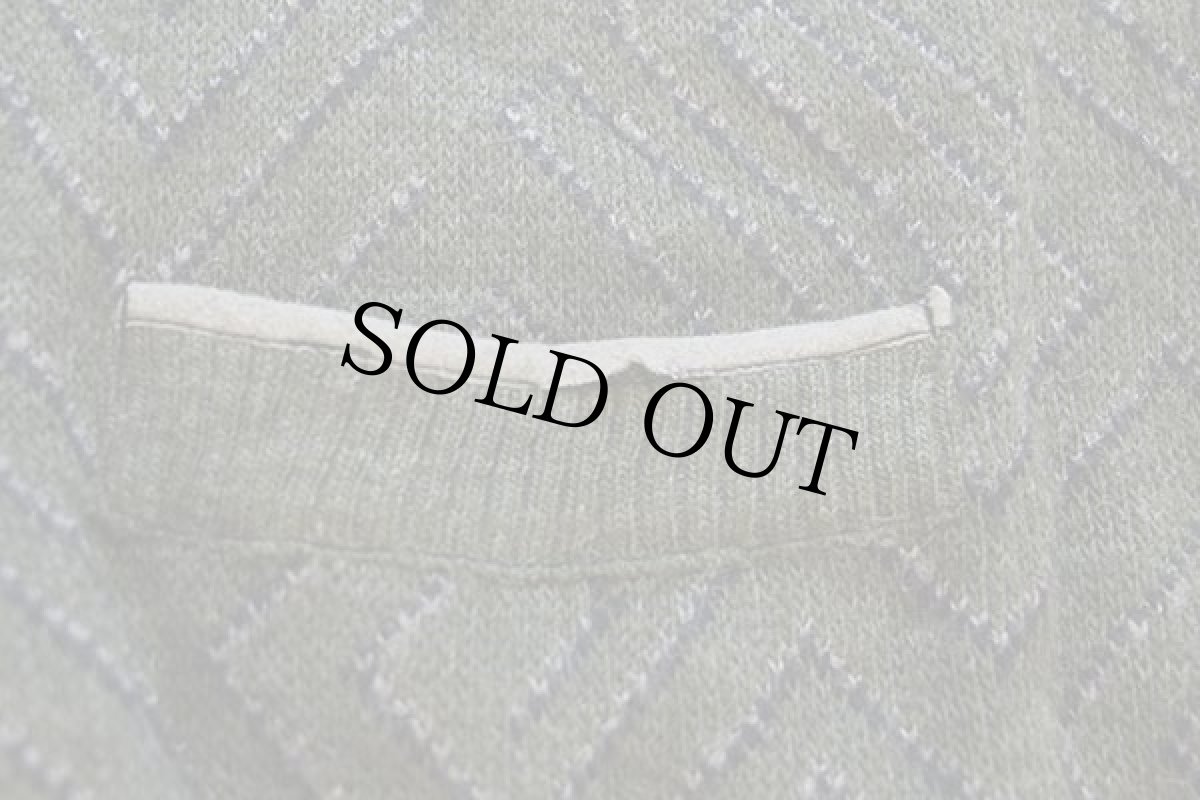 画像7: 90s イタリア製 PIMET MAGLIERIA デザイン ジャガード ウール×アクリルニット カーディガン 緑 (7)