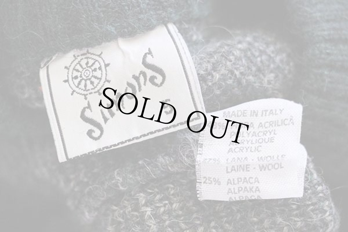 画像4: 90s イタリア製 Simons 総柄 アクリル×ウール×アルパカニット カーディガン 5 (4)