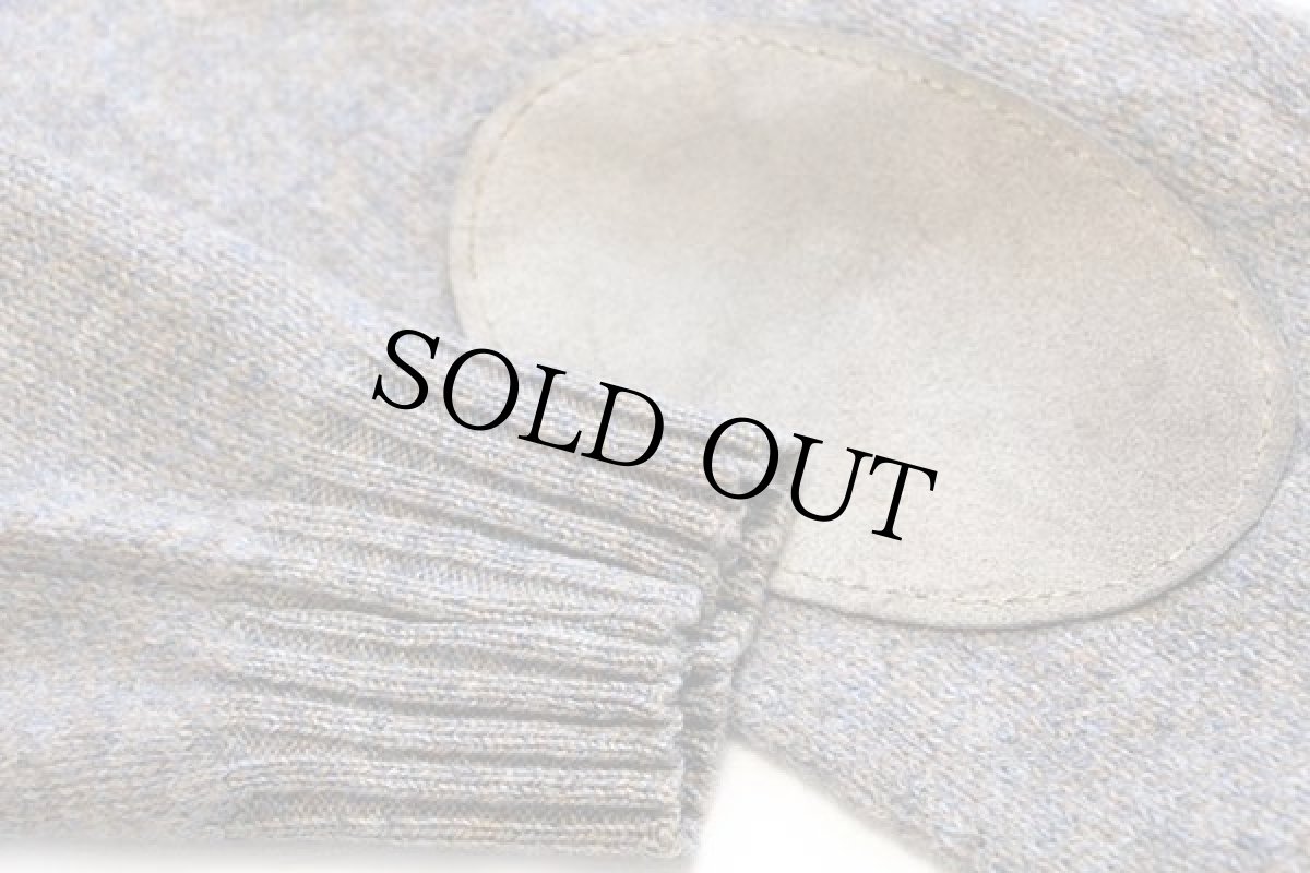 画像6: 80s イタリア製 CARLO CLUB アーガイル柄 エルボーパッチ付き ウールニット カーディガン ミックス (6)