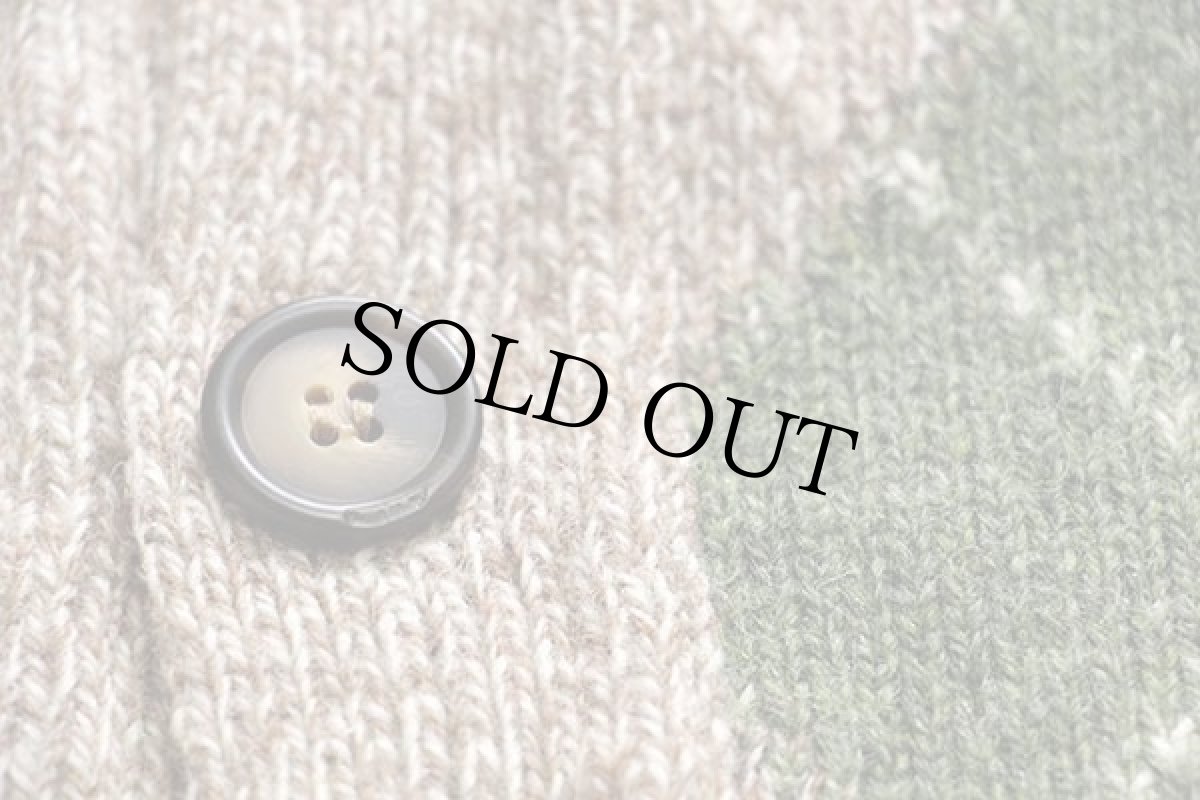 画像5: 80s イタリア製 Laurance アーガイル柄 ウールニット カーディガン ミックス L (5)