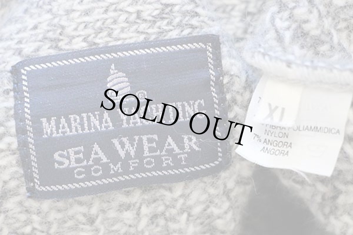 画像4: 90s イタリア製 MARINA YACHTING ウール×アンゴラニット カーディガン ミックス XL (4)