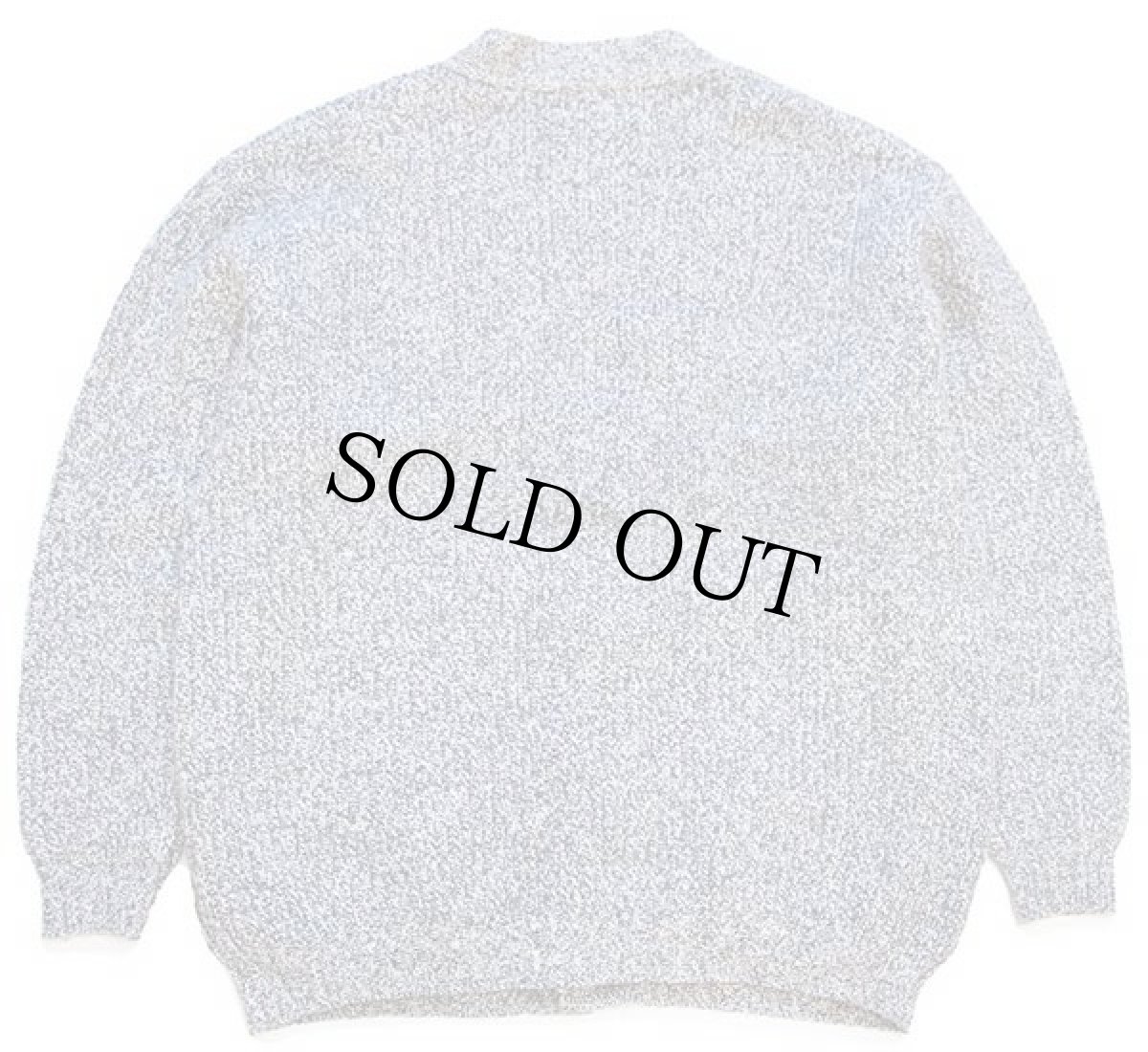 画像2: 90s イタリア製 MARINA YACHTING ウール×アンゴラニット カーディガン ミックス XL (2)