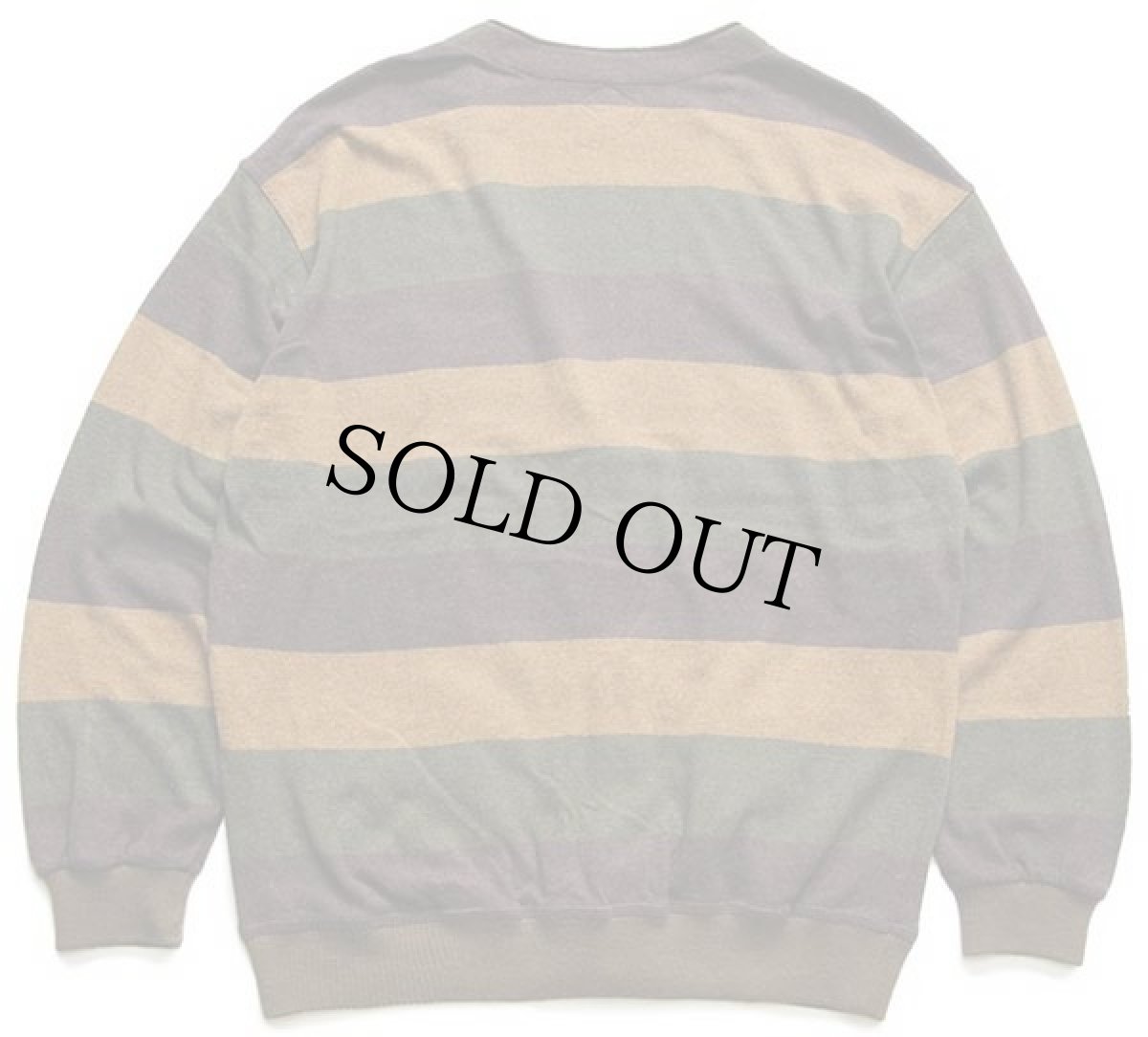 画像2: ITALO マルチカラー 太ボーダー ウール×ナイロン×コットンニット カーディガン (2)