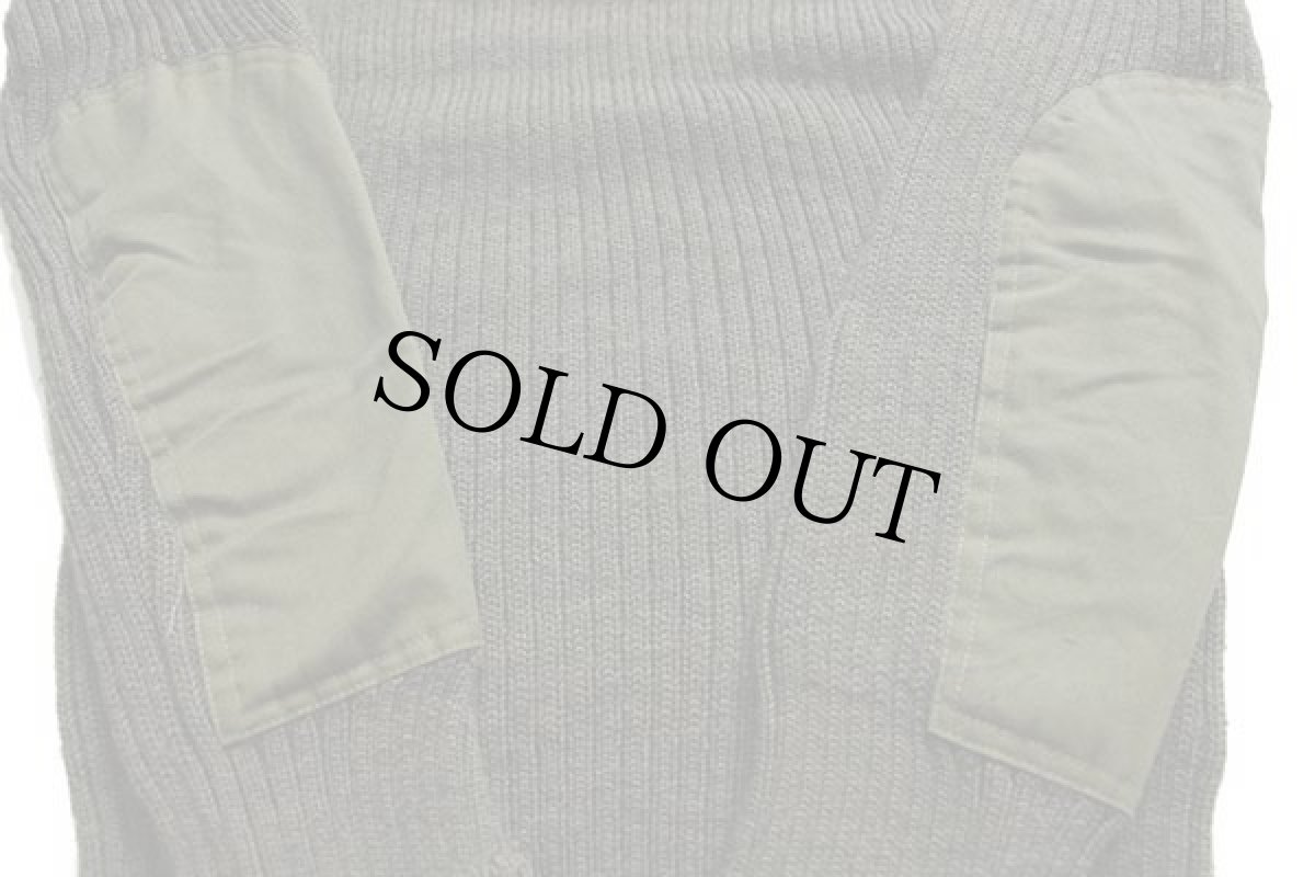 画像5: 80s イギリス軍 BRITISH ARMY ラウンドネック ヘビー ウールニット コマンドセーター オリーブ 106★C (5)