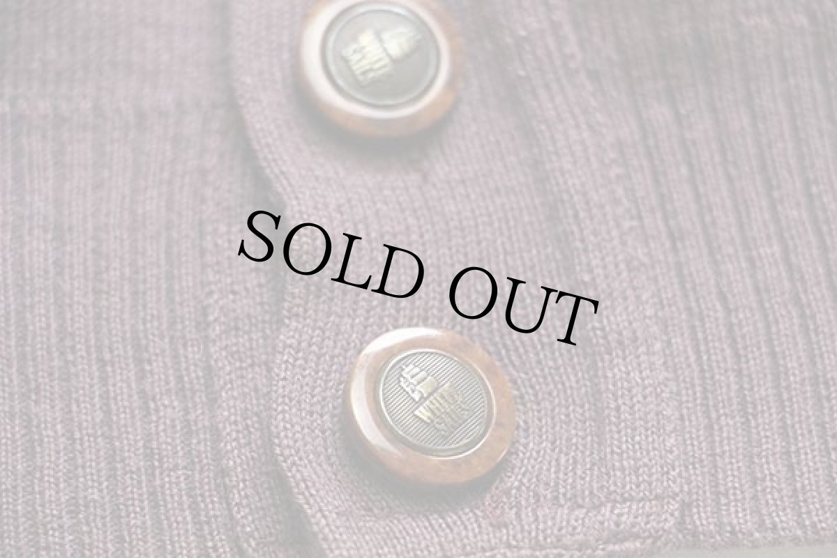 画像5: イタリア製 WHITE SAILS by Bramante ロゴ刺繍 マルチボーダー ウール×アクリルニット カーディガン 6 (5)