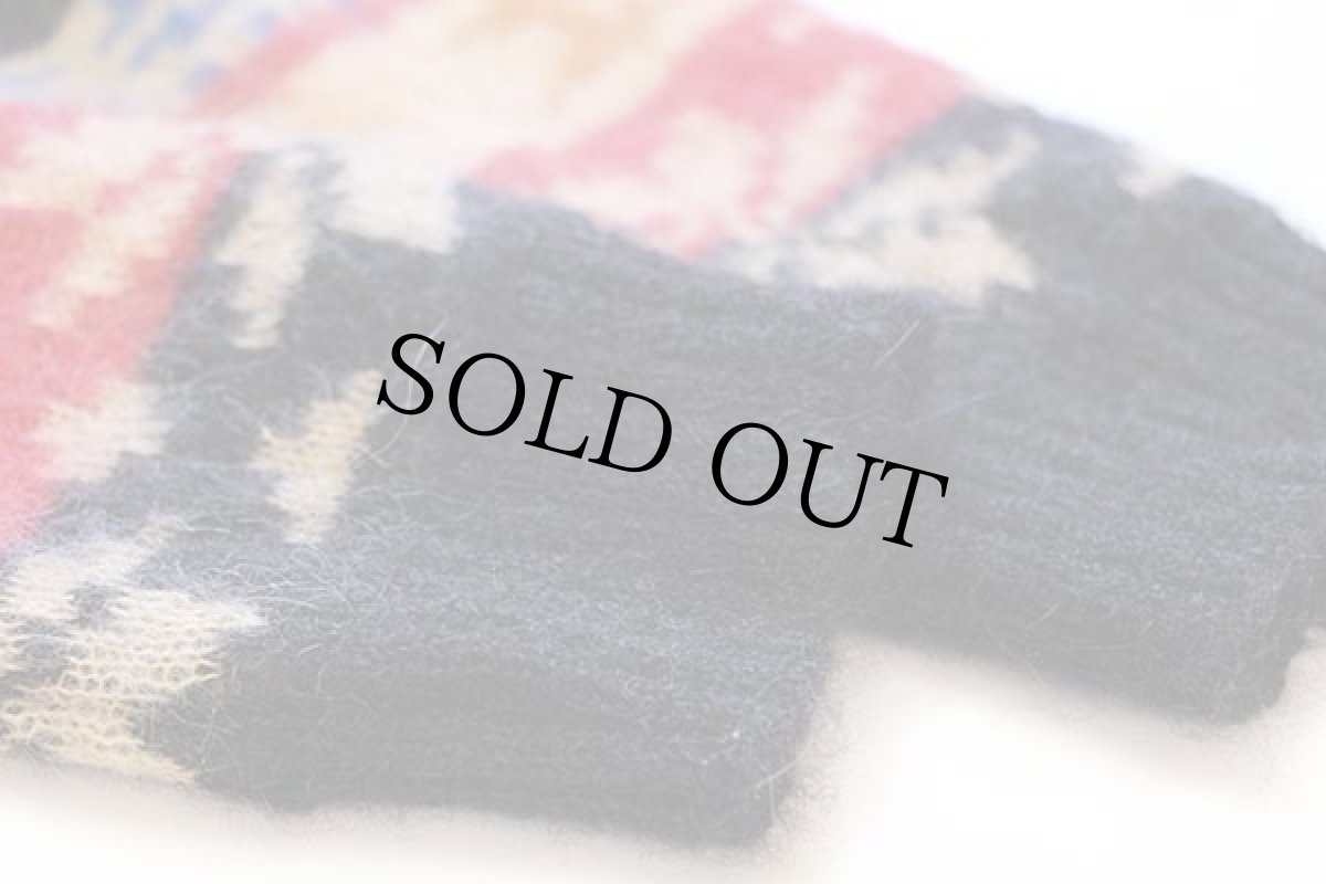 画像6: イタリア製 (+)people FAGIANO フェアアイル柄 モヘヤ×ウールニット カーディガン 48 (6)