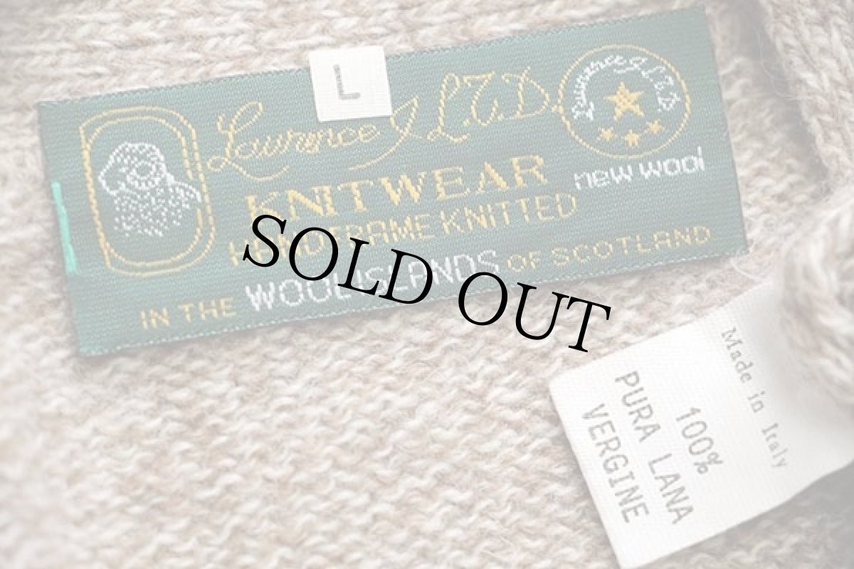 画像4: 80s イタリア製 Laurance アーガイル柄 ウールニット カーディガン ミックス L (4)