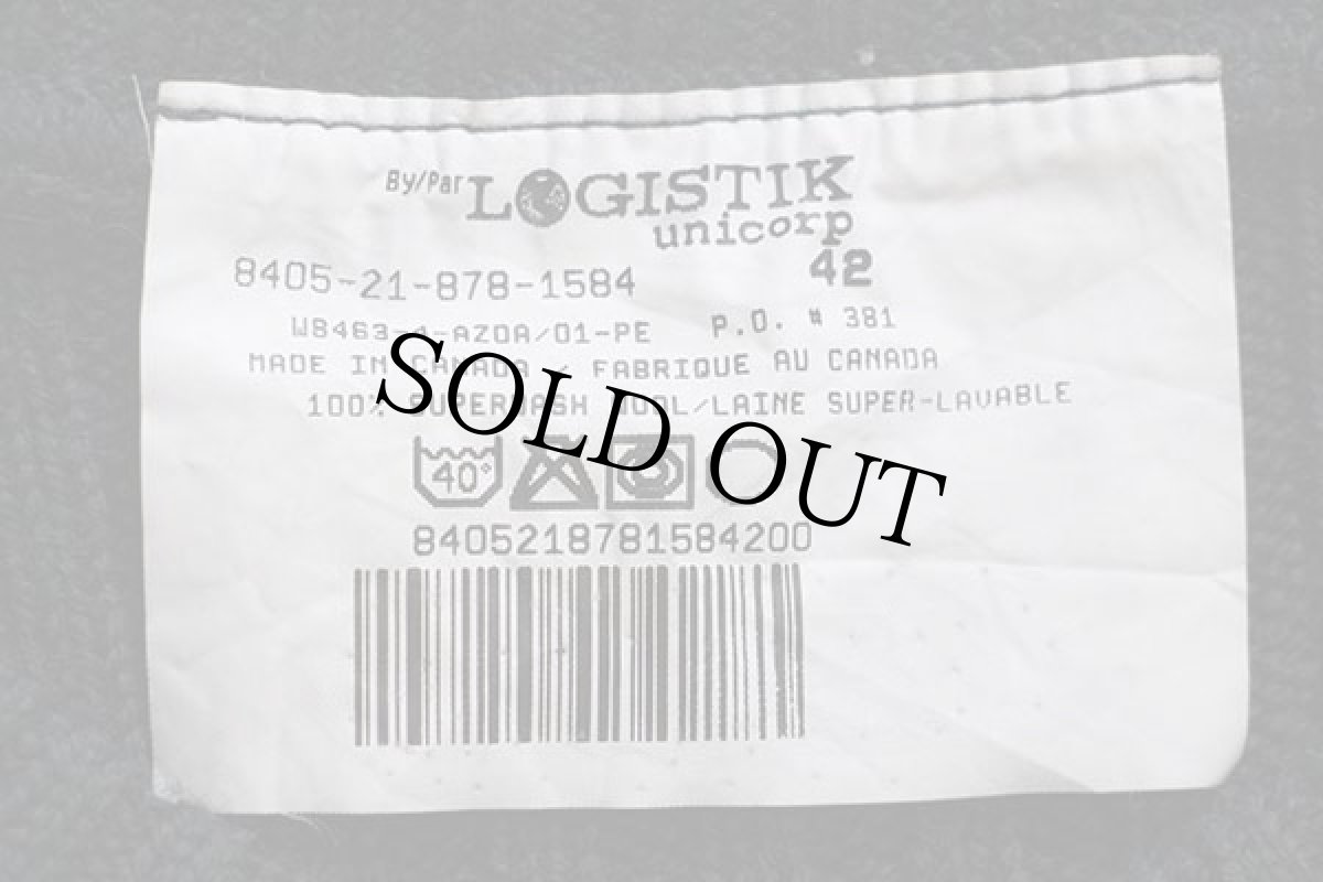 画像4: カナダ製 LOGISTIK ウールニット コマンドセーター 深緑 42 (4)