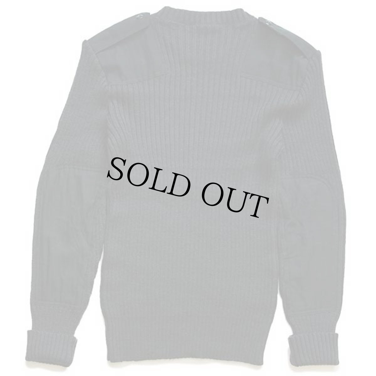 画像2: カナダ製 LOGISTIK ウールニット コマンドセーター 深緑 42 (2)