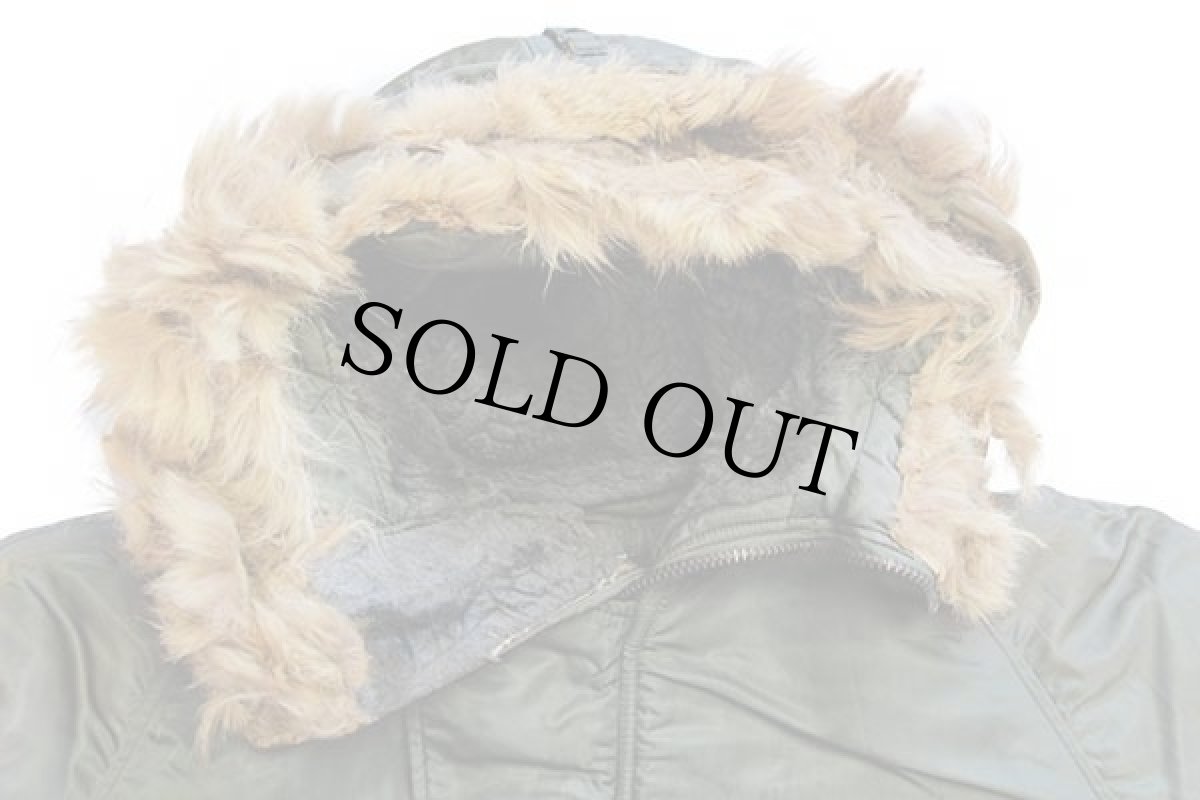 画像3: 60s 米軍 USAF N-3B フライトジャケット セージグリーン M★SOUTHERN ATHLETIC (3)