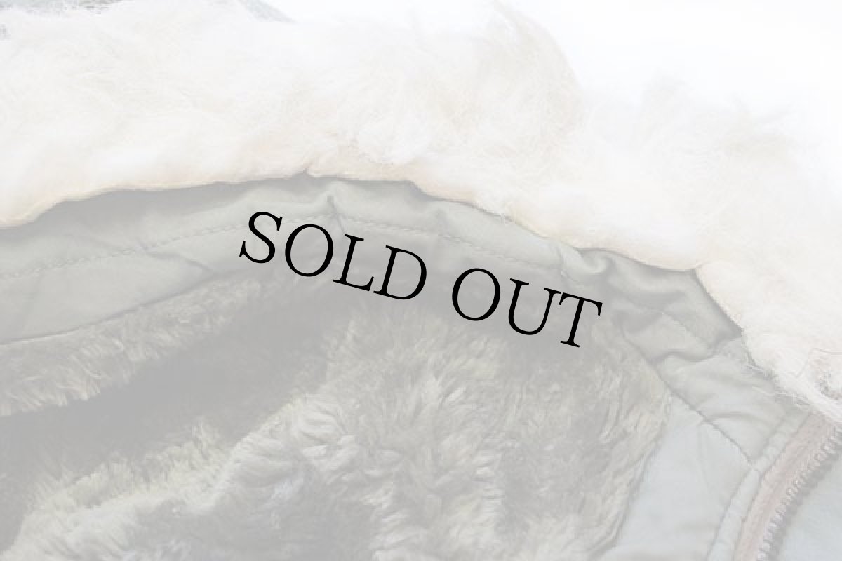 画像8: 80s 米軍 USAF N-3B フライトジャケット セージグリーン L (8)