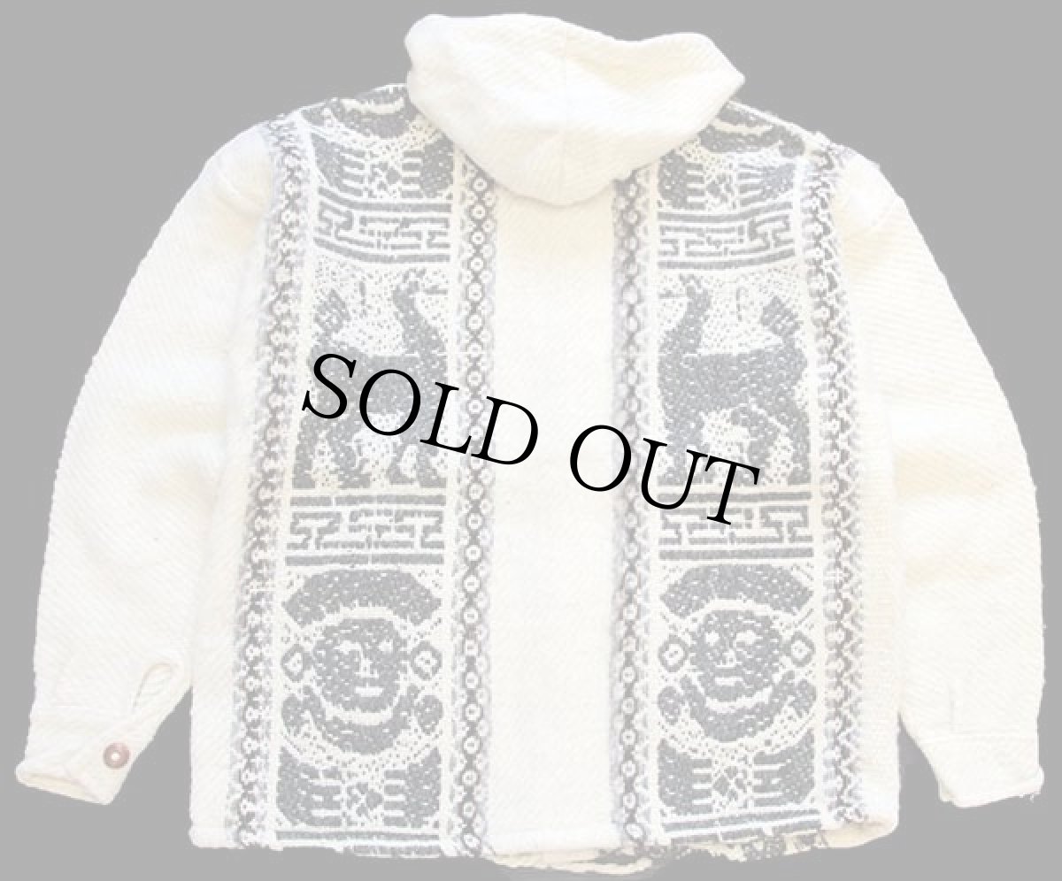 画像2: UNKNOWN フォークロア柄 ウール ラグパーカー (2)