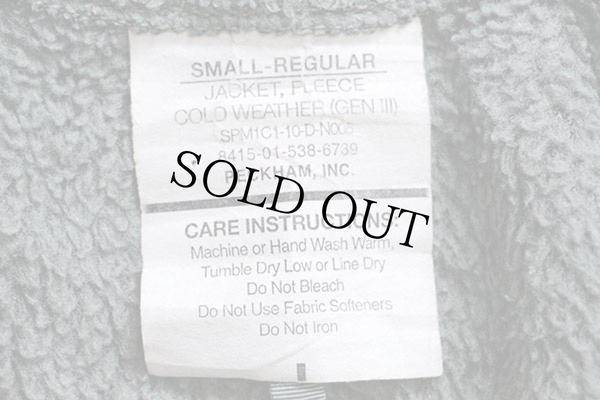 画像4: 10 米軍 ECWCS GEN3 LEVEL3 POLARTEC フリースジャケット フォリアージグリーン S-R (4)