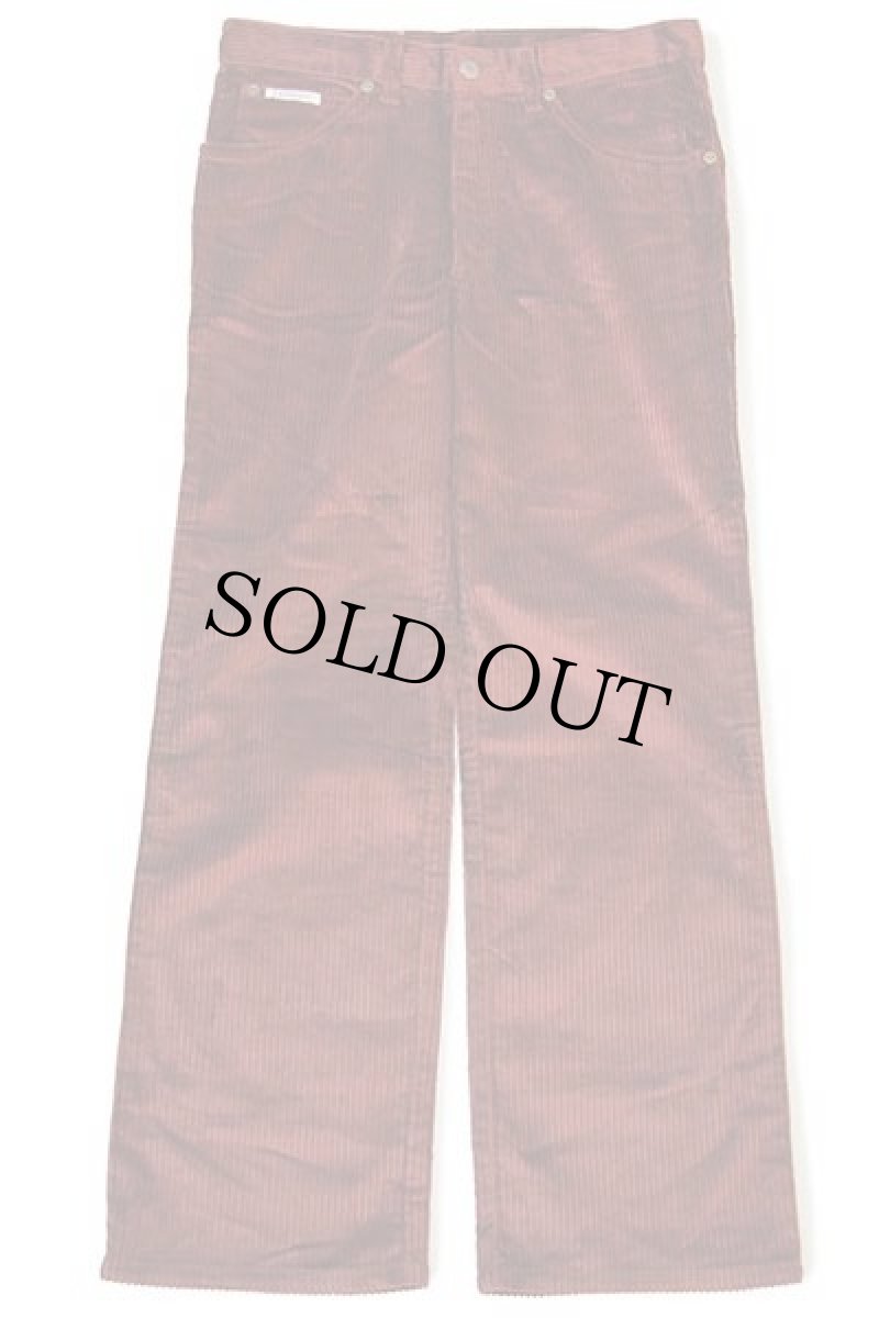 画像2: デッドストック★80s イタリア製 CARRERA 極太畝 コーデュロイパンツ バーガンディ w31 (2)