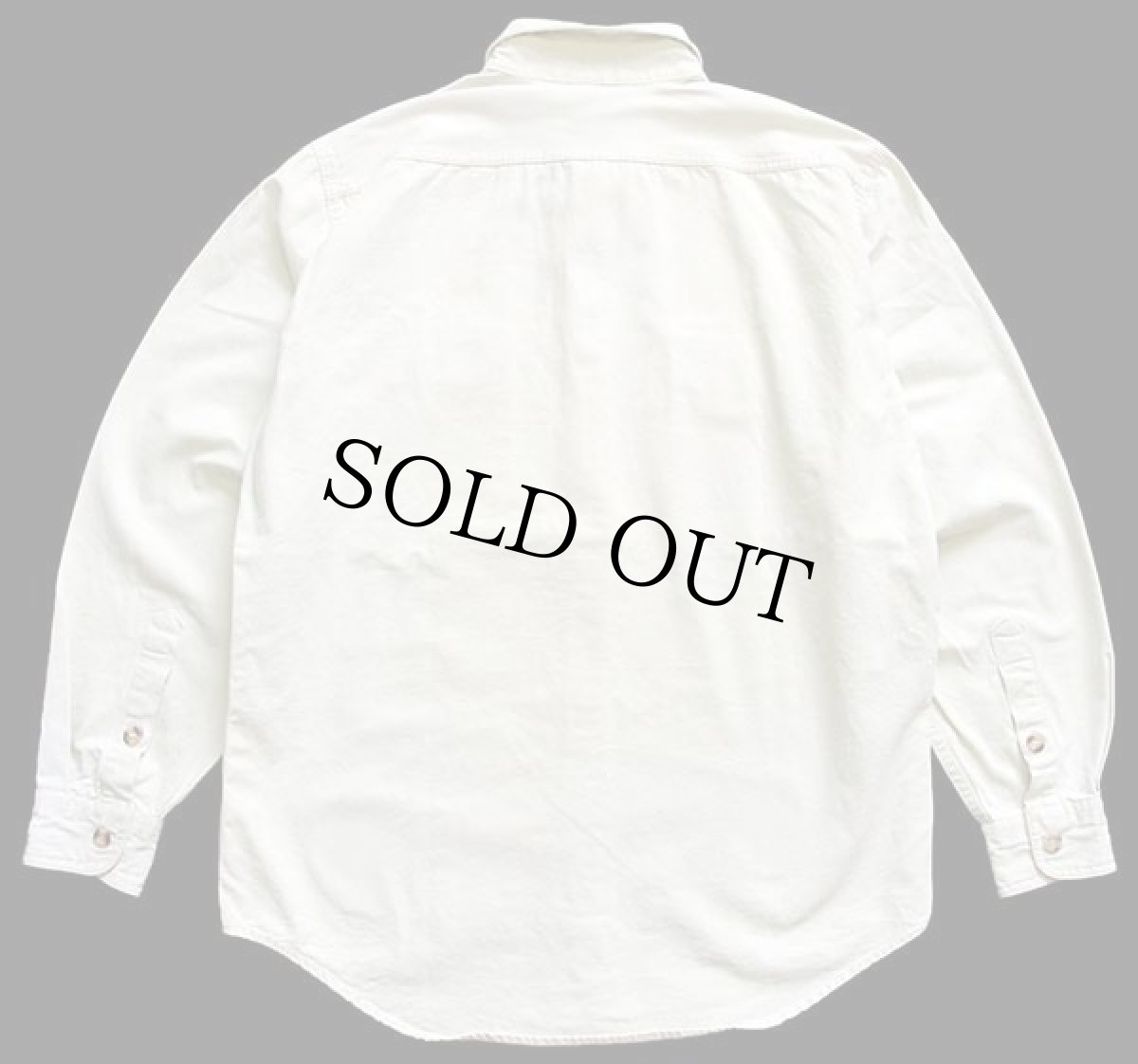 画像2: 90s patagoniaパタゴニア コットン キャンバス シャツ クリーム フェード M (2)