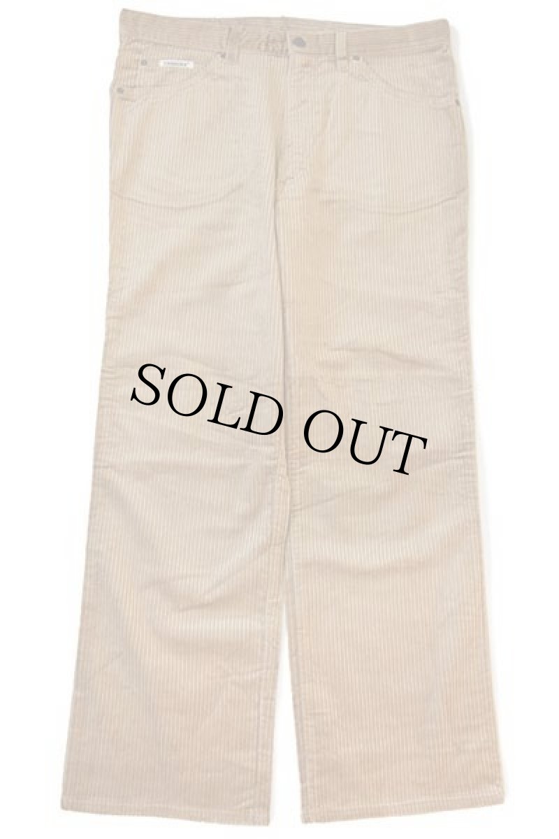 画像2: デッドストック★80s イタリア製 CARRERA 極太畝 コーデュロイパンツ 茶 w34 (2)