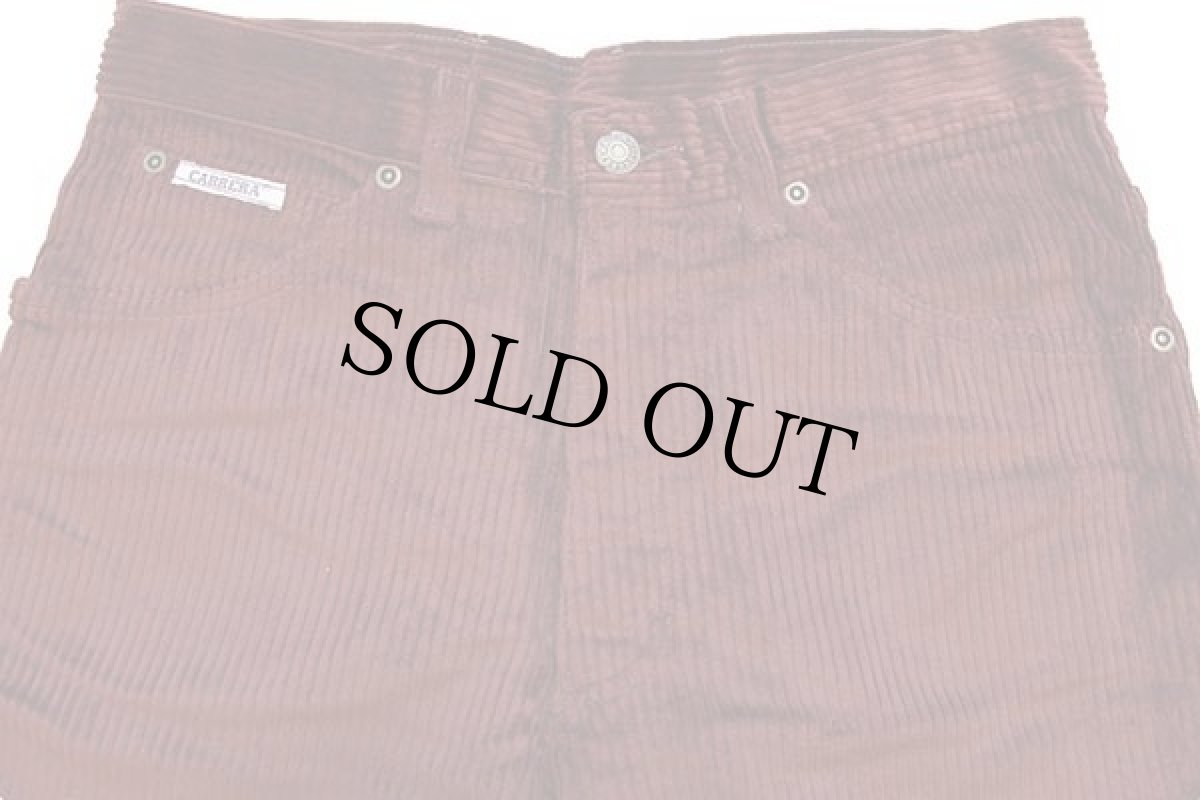 画像4: デッドストック★80s イタリア製 CARRERA 極太畝 コーデュロイパンツ バーガンディ w31 (4)