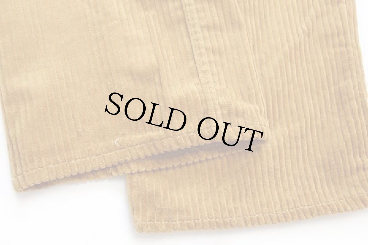 画像7: デッドストック★80s イタリア製 FIORUCCI 極太畝 コーデュロイパンツ 黄土色 w32 (7)