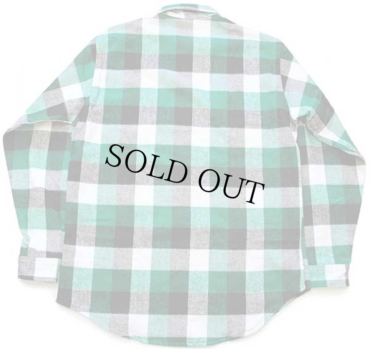 画像3: デッドストック★80s USA製 JCPenney BIGMACビッグマック ブロックチェック コットン フランネルシャツ XLXT (3)