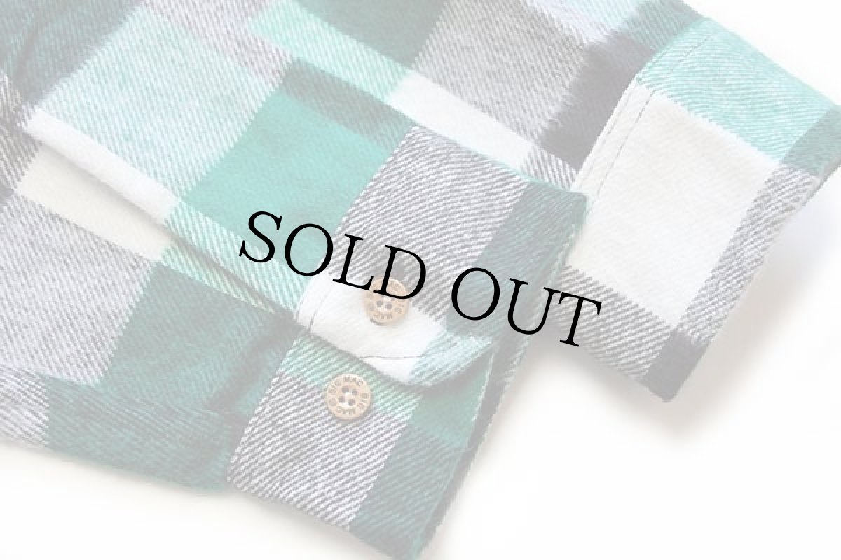 画像7: デッドストック★80s USA製 JCPenney BIGMACビッグマック ブロックチェック コットン フランネルシャツ XLXT (7)