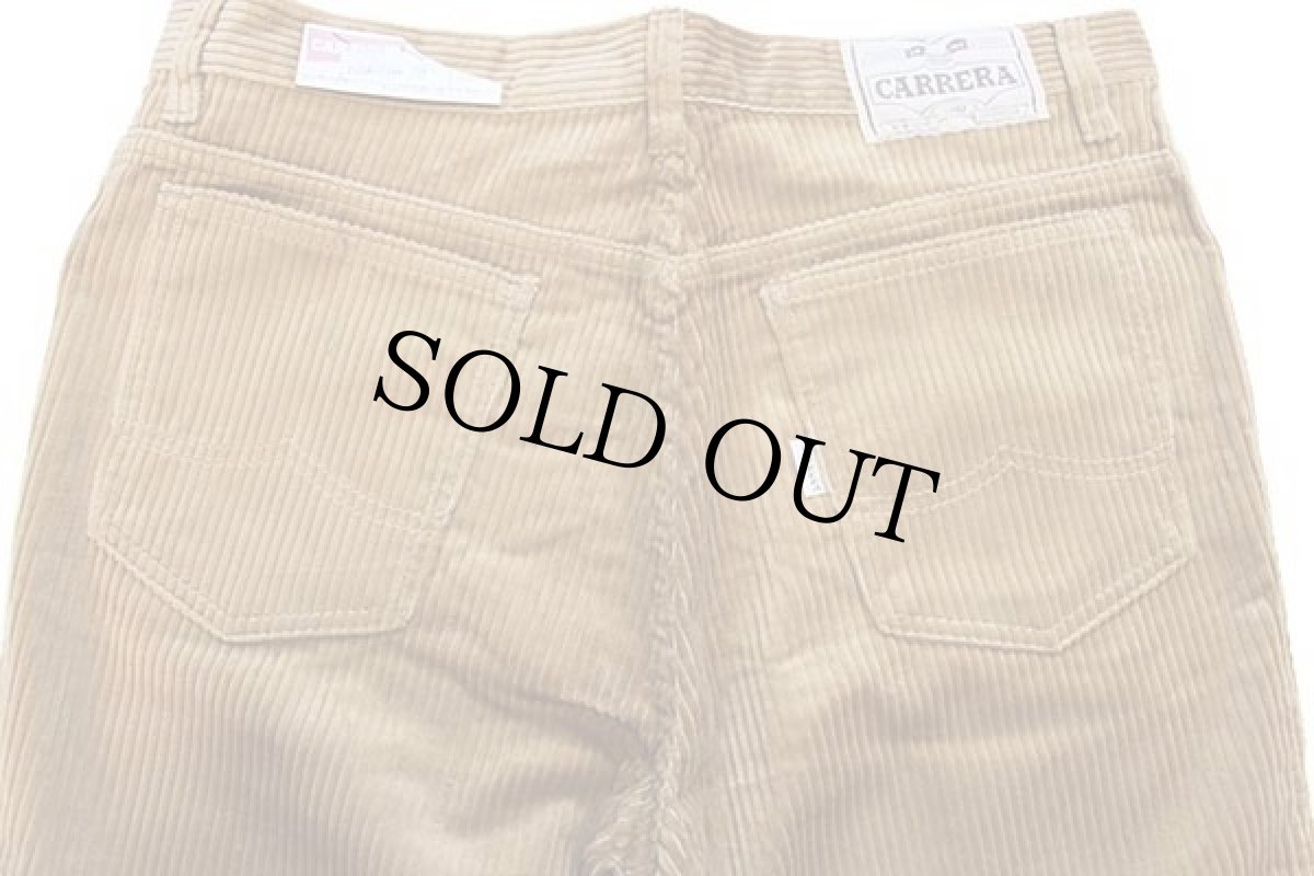 画像5: デッドストック★80s イタリア製 CARRERA 極太畝 コーデュロイパンツ 茶 w34 (5)