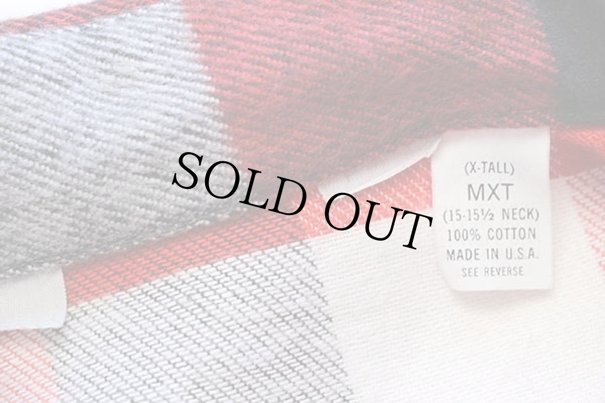 画像5: デッドストック★80s USA製 JCPenney BIGMACビッグマック ブロックチェック コットン フランネルシャツ MXT (5)