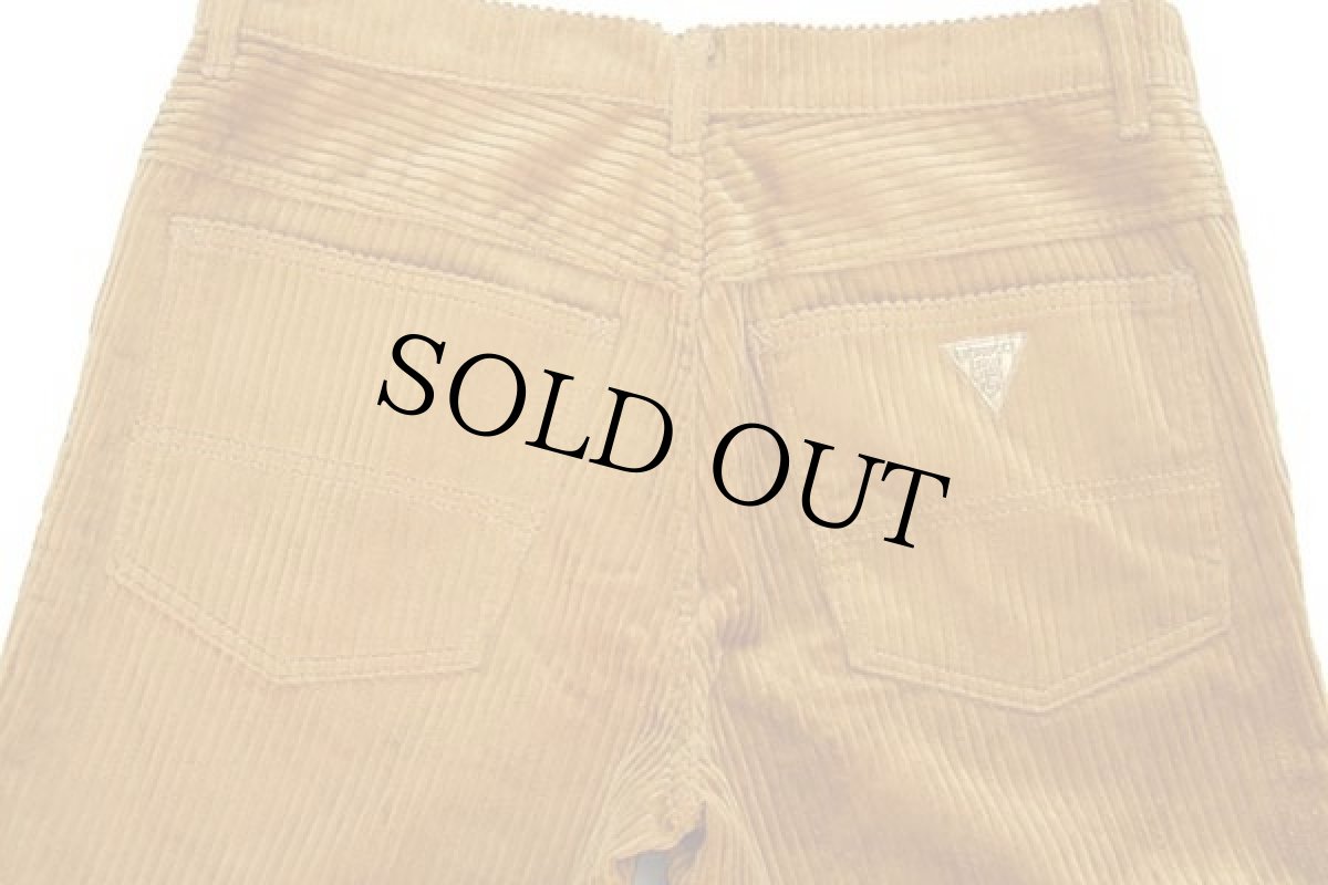 画像5: デッドストック★80s イタリア製 FIORUCCI 極太畝 コーデュロイパンツ 黄土色 w32 (5)