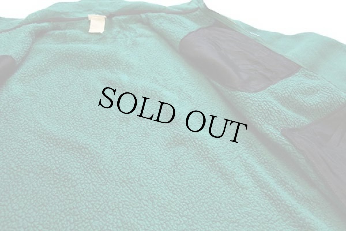 画像5: 90s L.L.Bean ALL CONDITIONS 刺繍 ライナー フリースジャケット 緑×黒 (5)