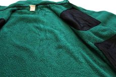 画像5: 90s L.L.Bean ALL CONDITIONS 刺繍 ライナー フリースジャケット 緑×黒 (5)