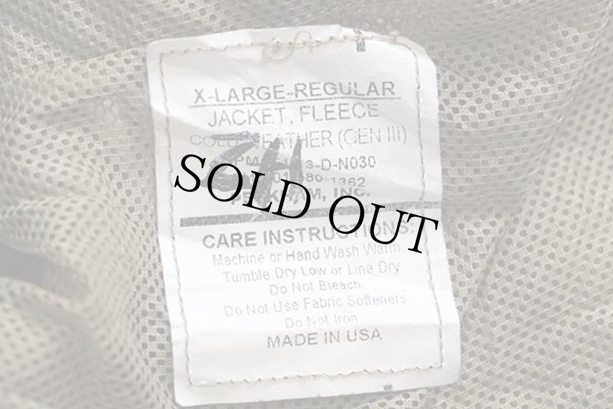 画像4: USA製 米軍 ECWCS GEN3 LEVEL3 POLARTEC フリースジャケット コヨーテ タン XL-R (4)