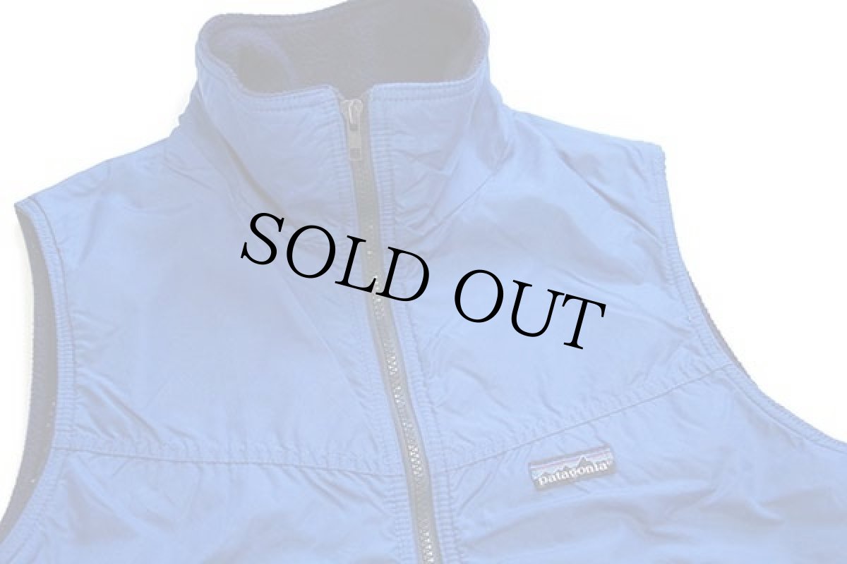 画像3: 80s カナダ製 patagoniaパタゴニア シェルドシンチラ フリースライナー ナイロンベスト 青 S (3)