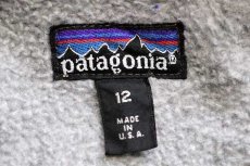 画像4: 90s USA製 patagoniaパタゴニア シェルドシンチラ フリースライナー ナイロンジャケット 薄青紫 12 (4)