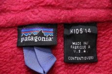 画像4: 90s USA製 patagoniaパタゴニア フリース スナップT ピンク KIDS'14 (4)