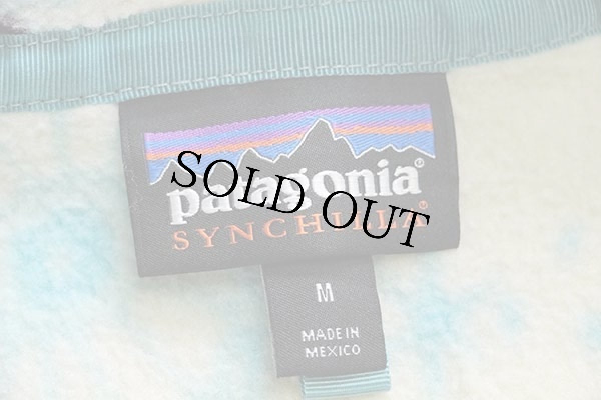 画像4: patagoniaパタゴニア フクロウ 総柄 シンチラ フリース スナップT M (4)