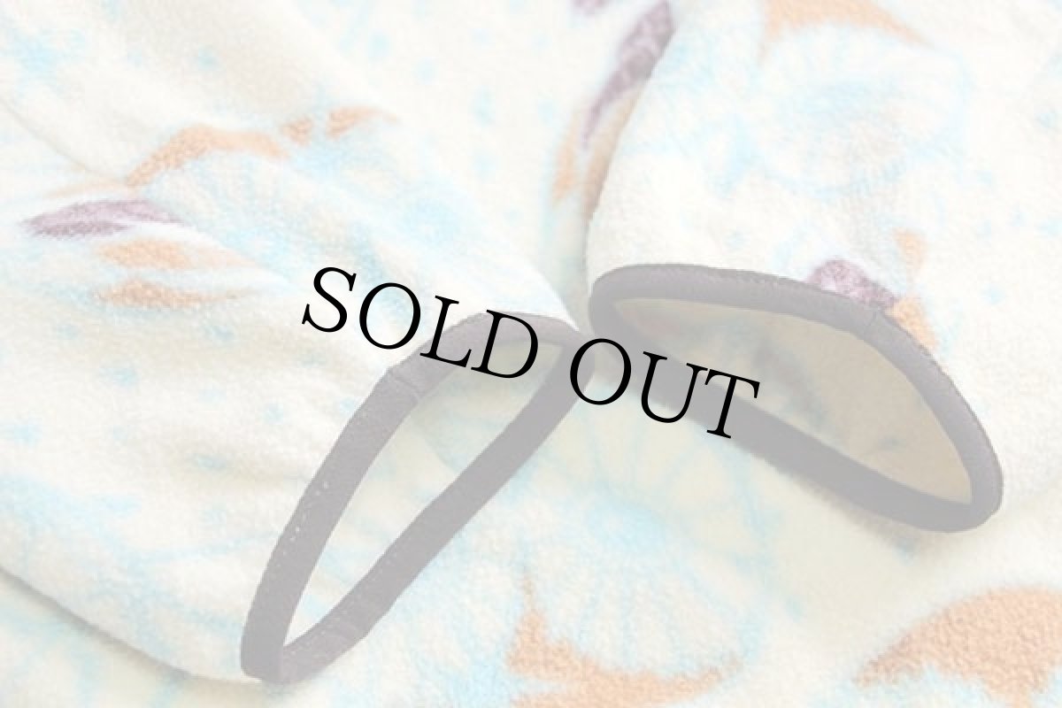 画像6: patagoniaパタゴニア フクロウ 総柄 シンチラ フリース スナップT M (6)