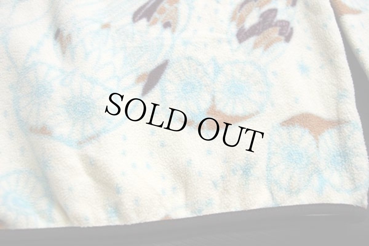 画像5: patagoniaパタゴニア フクロウ 総柄 シンチラ フリース スナップT M (5)