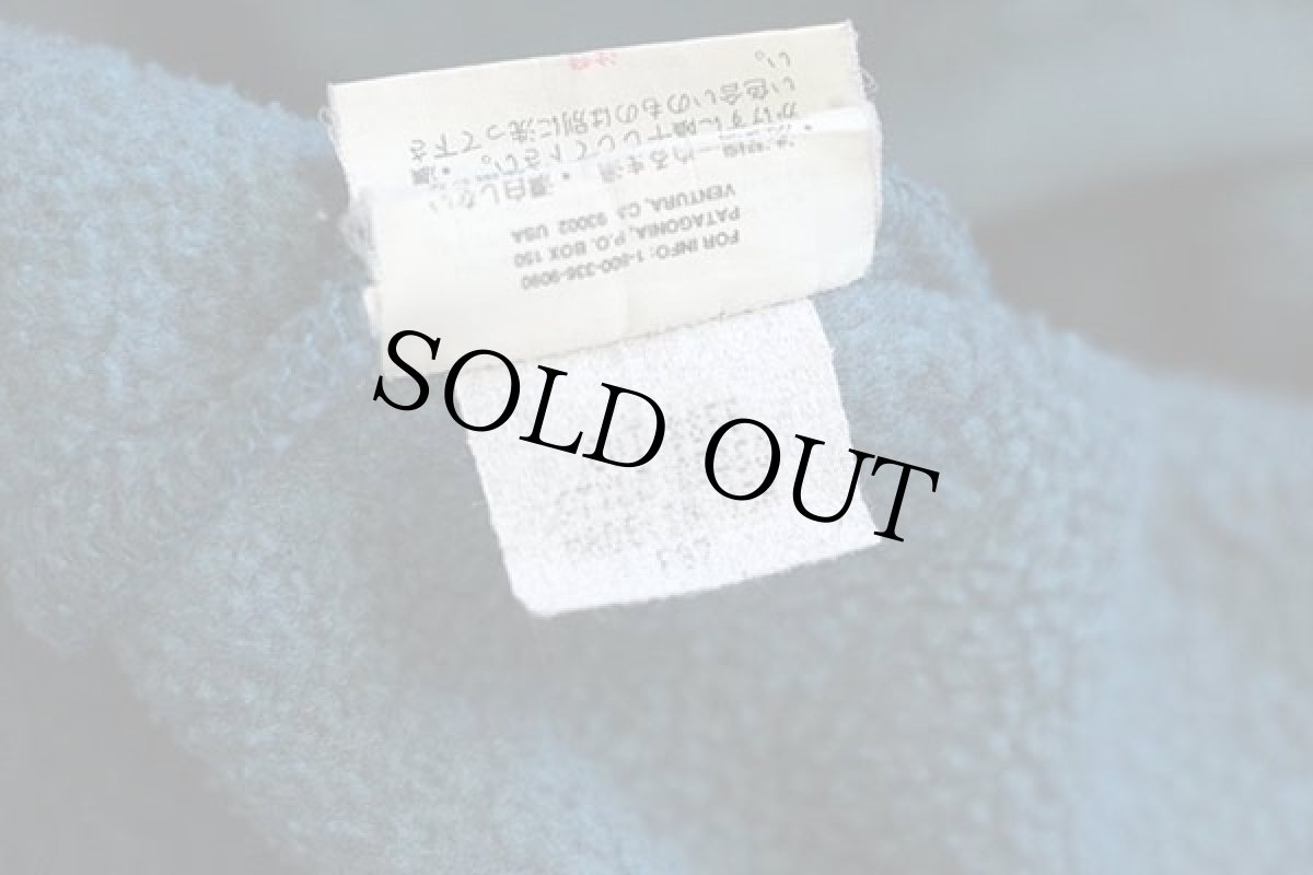 画像5: 90s USA製 patagoniaパタゴニア シンチラ フリース スナップT ダークティール M (5)