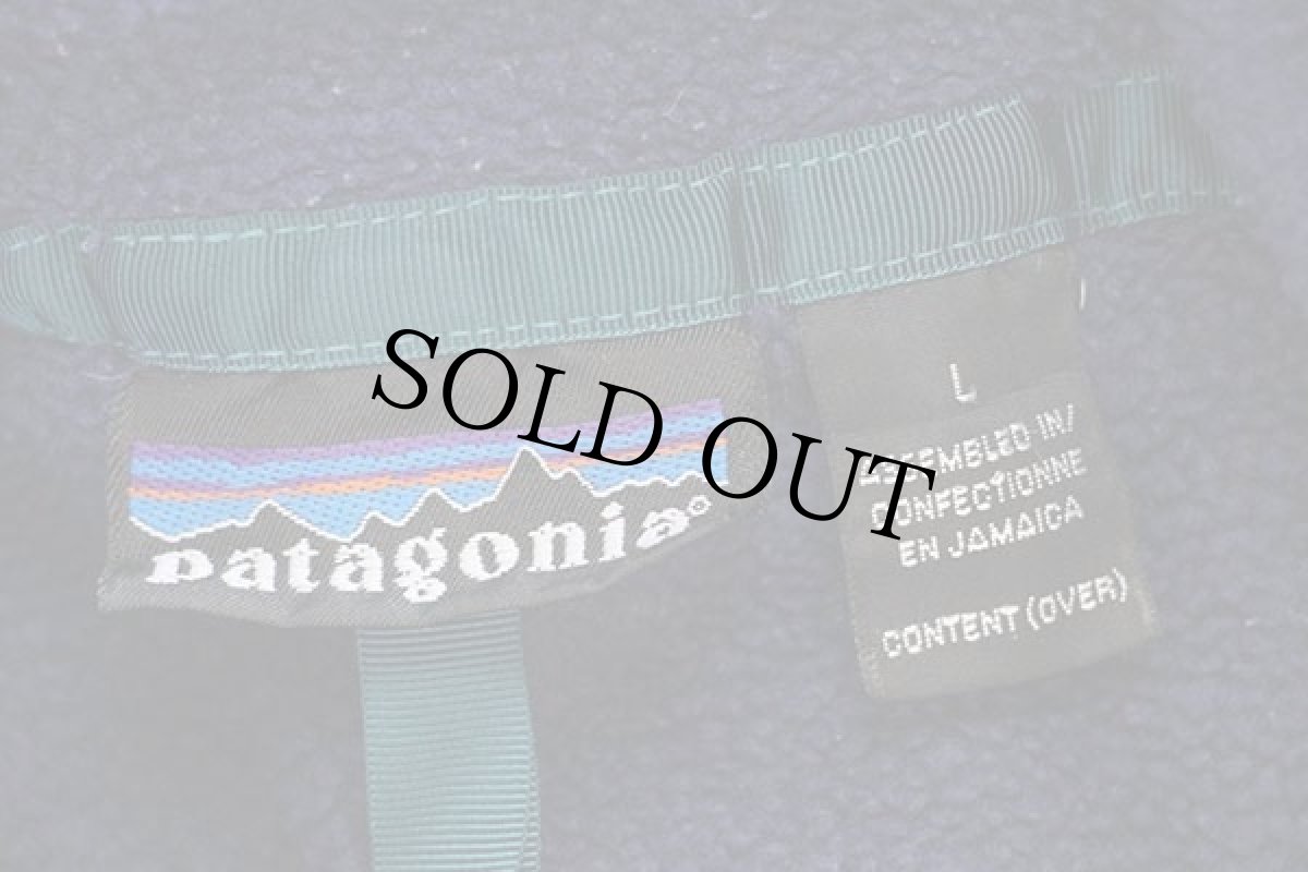 画像4: 90s patagoniaパタゴニア フリース スナップT ナス紺 L (4)