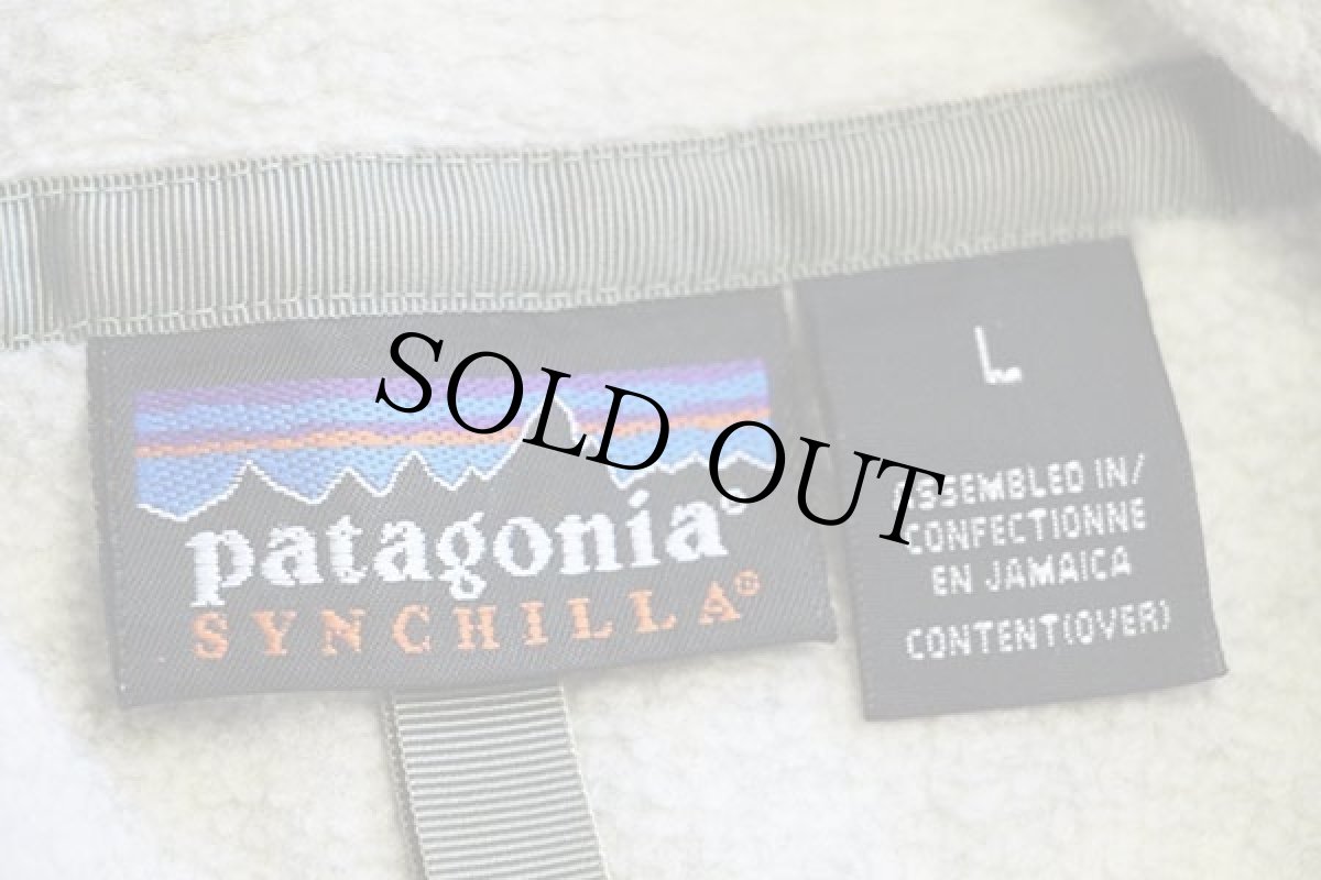 画像4: 90s patagoniaパタゴニア シンチラ フリース スナップT オートミール L (4)