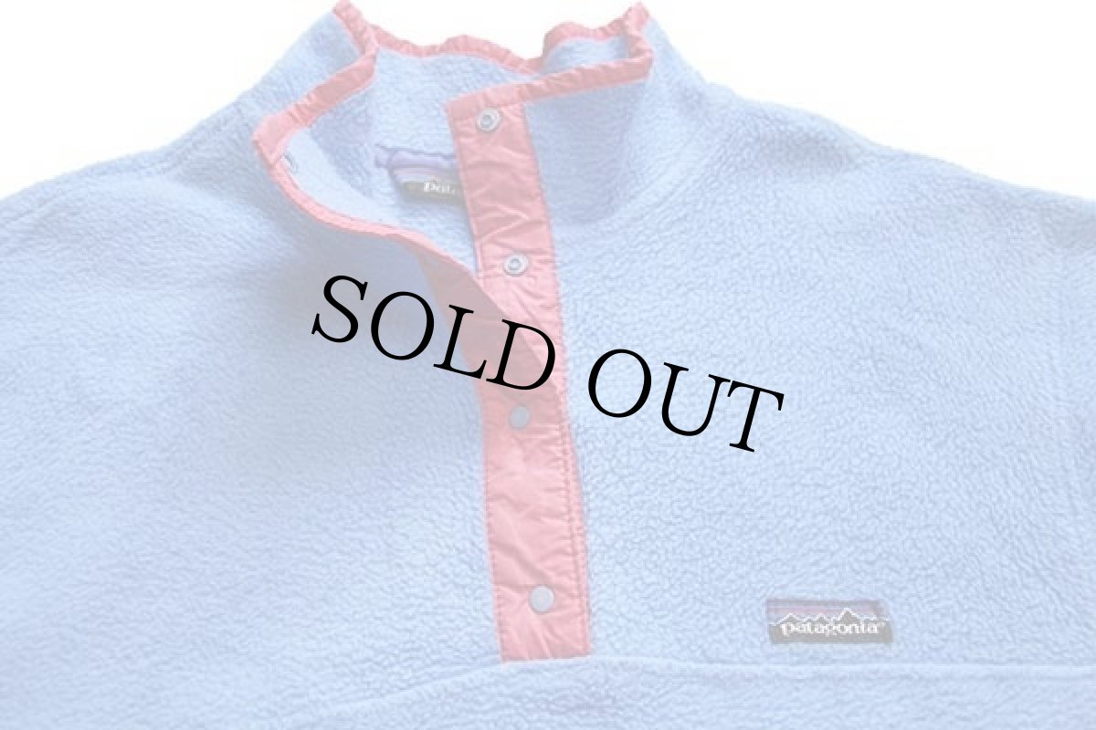 画像3: 80s USA製 patagoniaパタゴニア フリース スナップT 水色 10 (3)