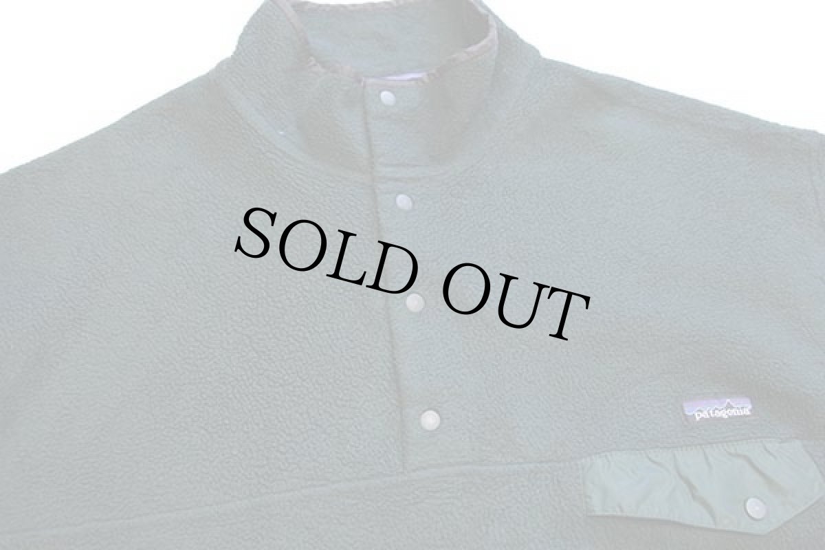 画像3: 00s patagoniaパタゴニア フリース スナップT 深緑 XL (3)