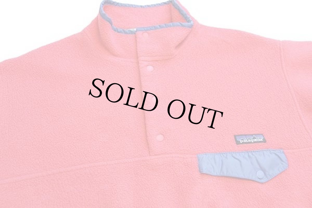 画像3: 00s patagoniaパタゴニア シンチラ フリース スナップT ピンク M (3)