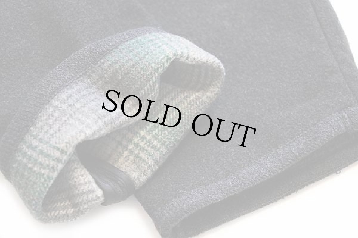 画像7: 90s イタリア製 Conte of Florence オンブレチェックライナー ウール ブランケット パーカー チャコールグレー 48 (7)