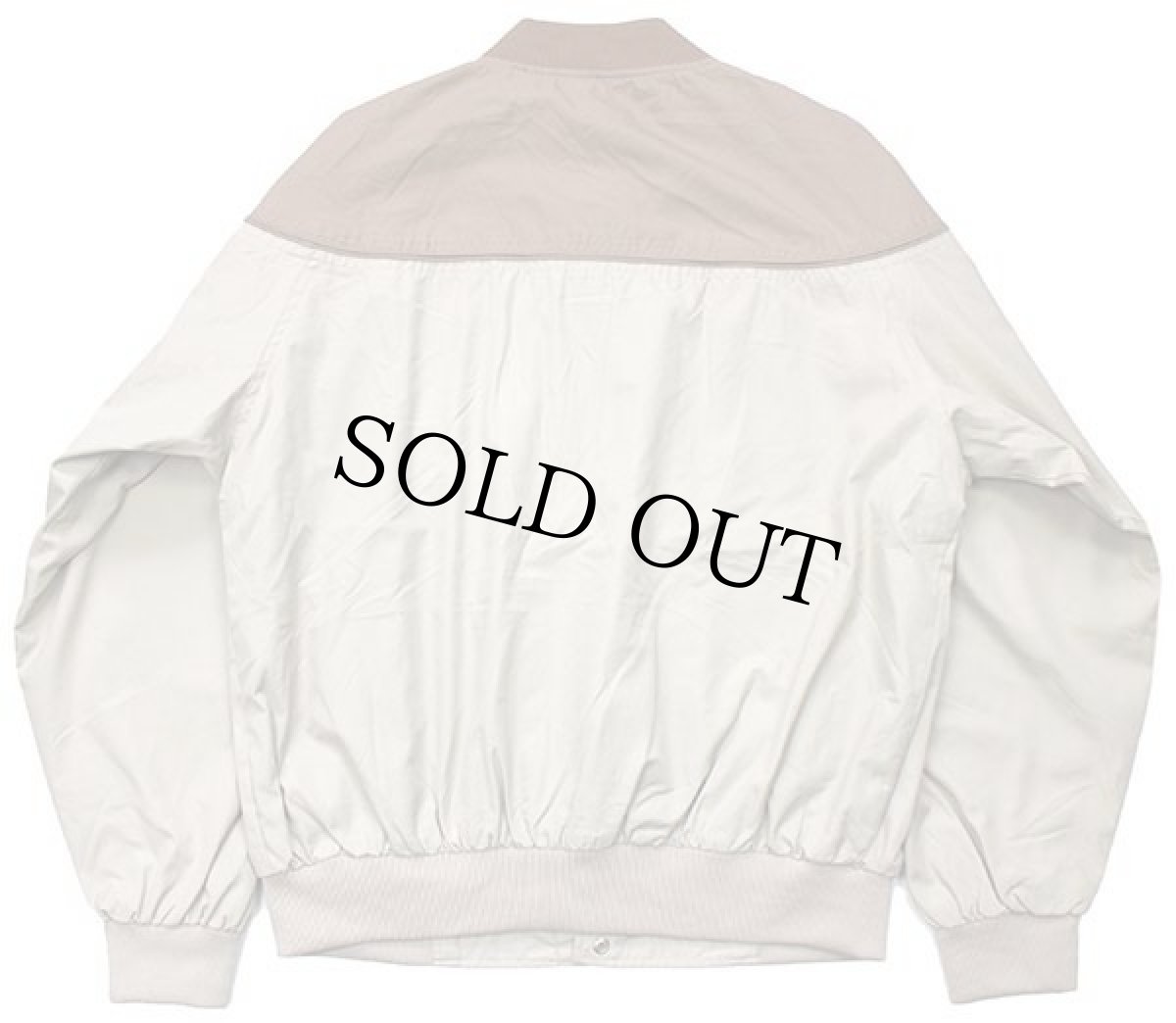 画像2: 90s BLAIR ツートン 切り替え ダービージャケット ブラウンベージュ×ベージュ L-RG (2)