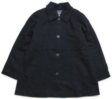 画像1: USA製 PENDLETONペンドルトン ハーフ ウールコート 黒 12 (1)