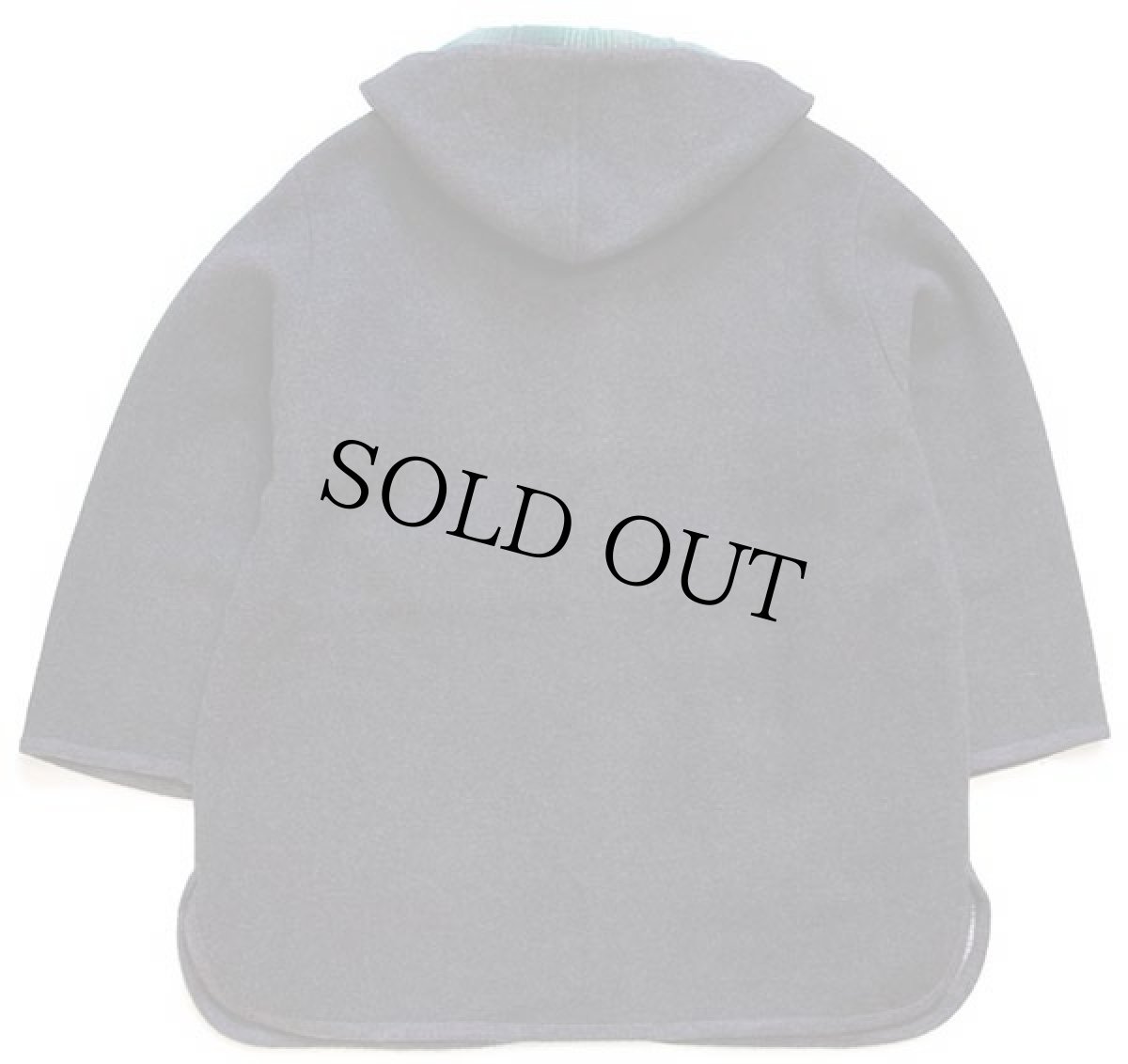 画像2: 90s イタリア製 Conte of Florence オンブレチェックライナー ウール ブランケット パーカー チャコールグレー 48 (2)