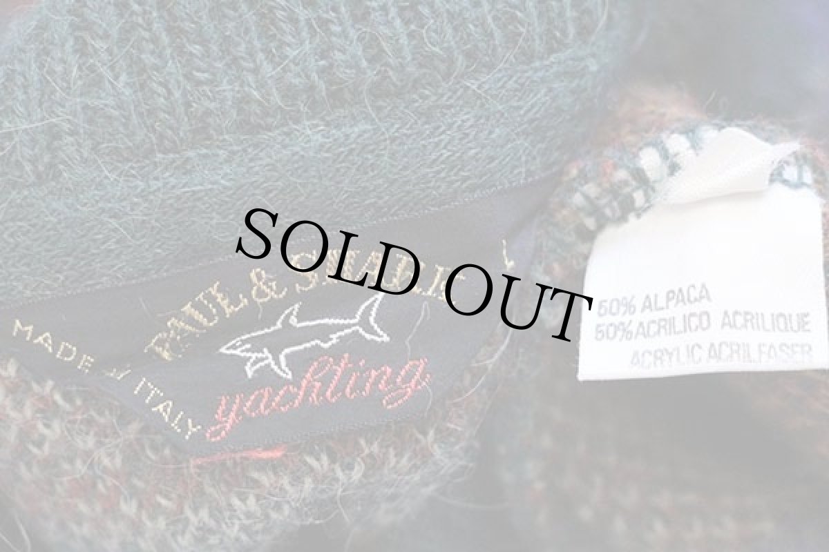 画像4: 80s イタリア製 PAUL&SHARK フェアアイル柄 アルパカ×アクリルニット セーター L (4)