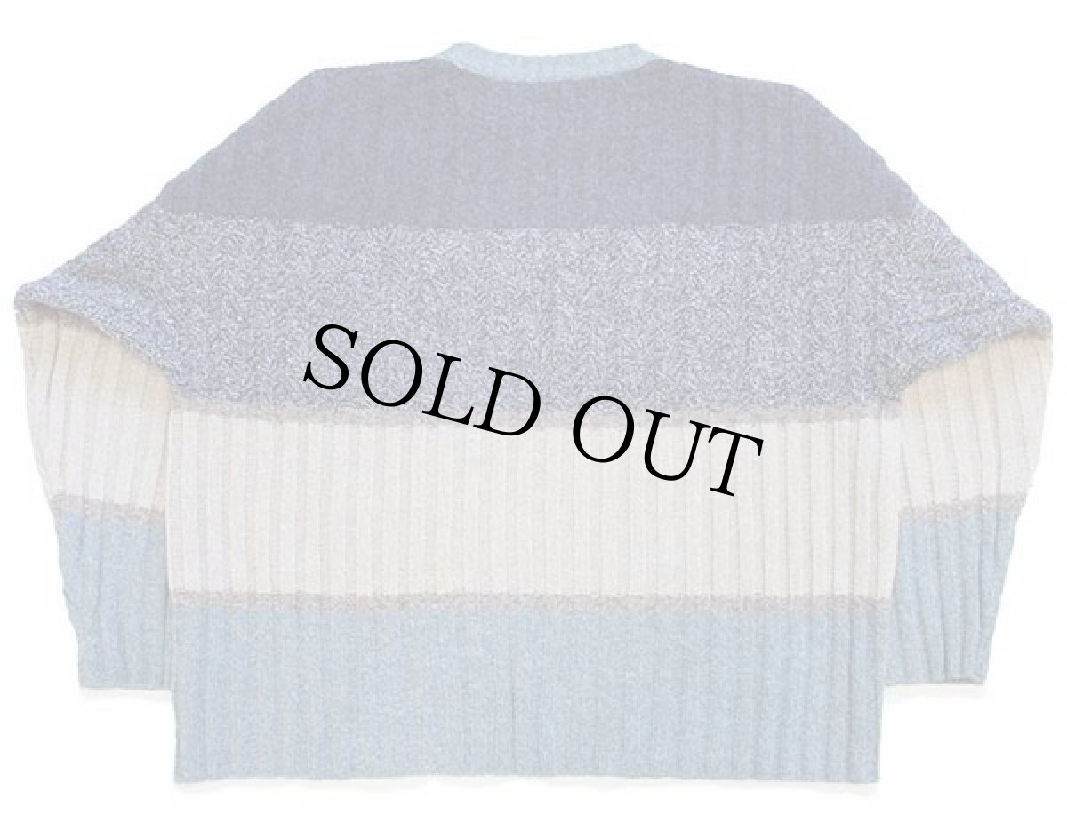 画像2: 90s イタリア製 Levi'sリーバイス マルチカラー ケーブル編み 切り替え ウール×アクリルニット セーター XL★ユーロ (2)