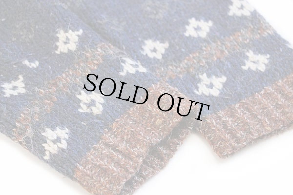 画像6: 90s イタリア製 OSVALDOBRUNI ノルディック柄 ウール×アクリル×アルパカニット セーター M (6)